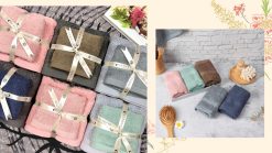 Set 2 khăn gội &mặt MTG7_G01 Softouch . Set khăn siêu xinh dành tặng cho gia đình bạn. - Ảnh 3