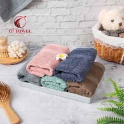 Khăn mặt cotton cao cấp G7 TOWEL-MOTTA FT03, 30x50cm, 100% sợi cotton nhập khẩu mềm mại, kháng khuẩn, thấm hút nước tốt.