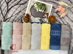 Khăn  Mặt Sợi Sồi Cao Cấp G7 Towel 30x50cm , 100% thành phần tự nhiên với Khả Năng Kháng Khuẩn Cao, An Toàn Với Làn Da .