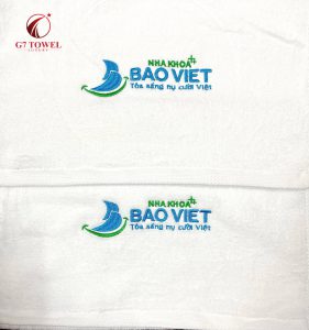 Khăn thêu Nha Khoa; 100% sợi cotton nhập khẩu - Ảnh 7