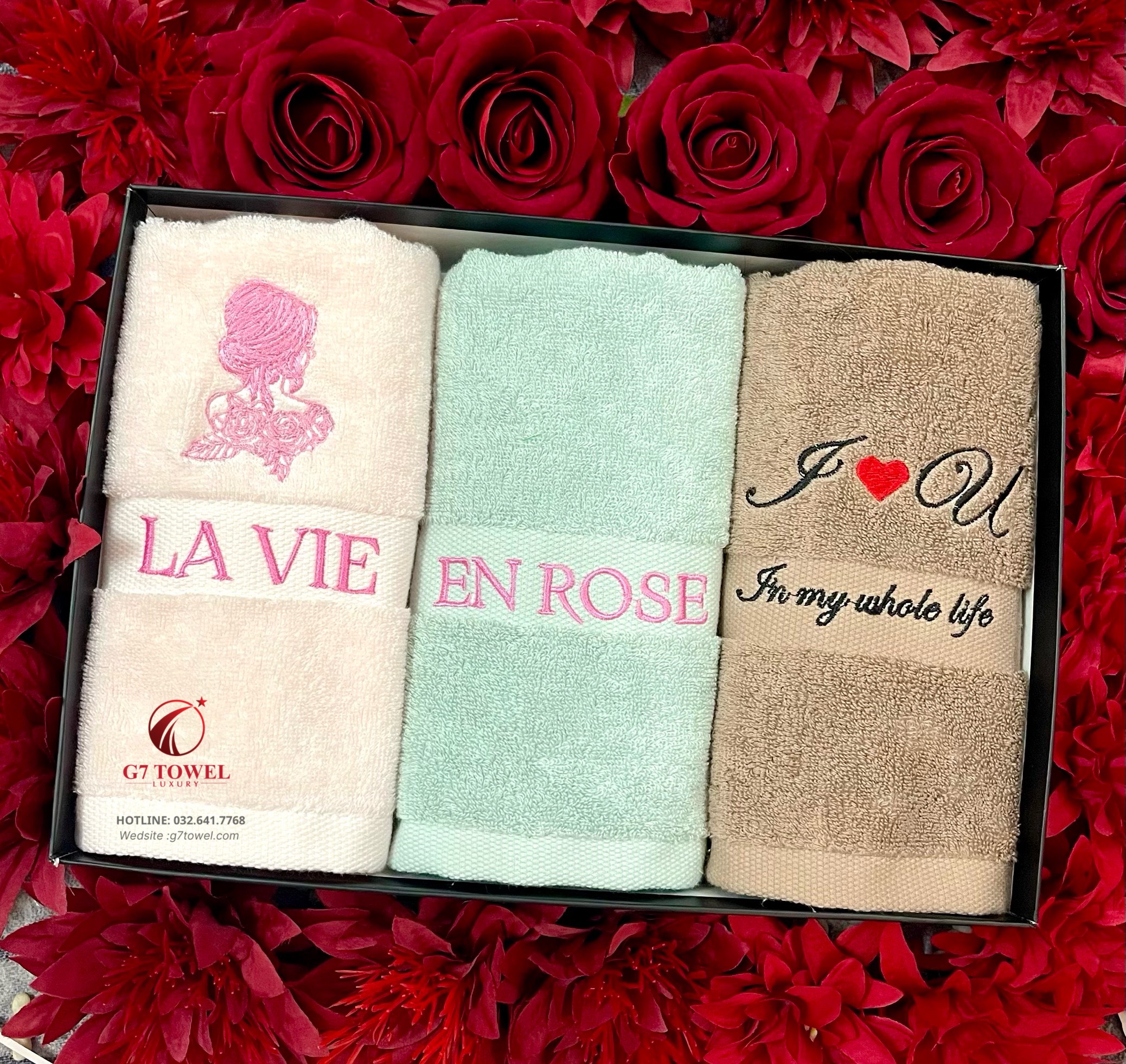 Set khăn quà tặng LA VIE EN ROSE -Tình yêu Vĩnh Cửu - Ảnh 2