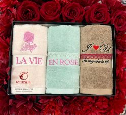 Set khăn quà tặng LA VIE EN ROSE  -Tình yêu Vĩnh Cửu