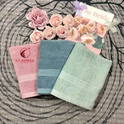 Khăn tắm cotton G7-BT03 50x100cm; trọng lượng 210gram; 100% cotton siêu thấm hút, an toàn cho da - Ảnh 7