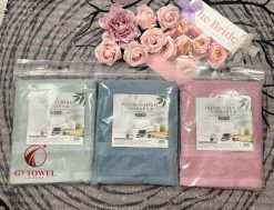 Khăn tắm cotton G7-BT03 50x100cm; trọng lượng 210gram; 100% cotton siêu thấm hút, an toàn cho da - Ảnh 6