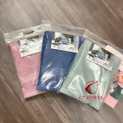 Khăn tắm cotton G7-BT03 50x100cm; trọng lượng 210gram; 100% cotton siêu thấm hút, an toàn cho da - Ảnh 13