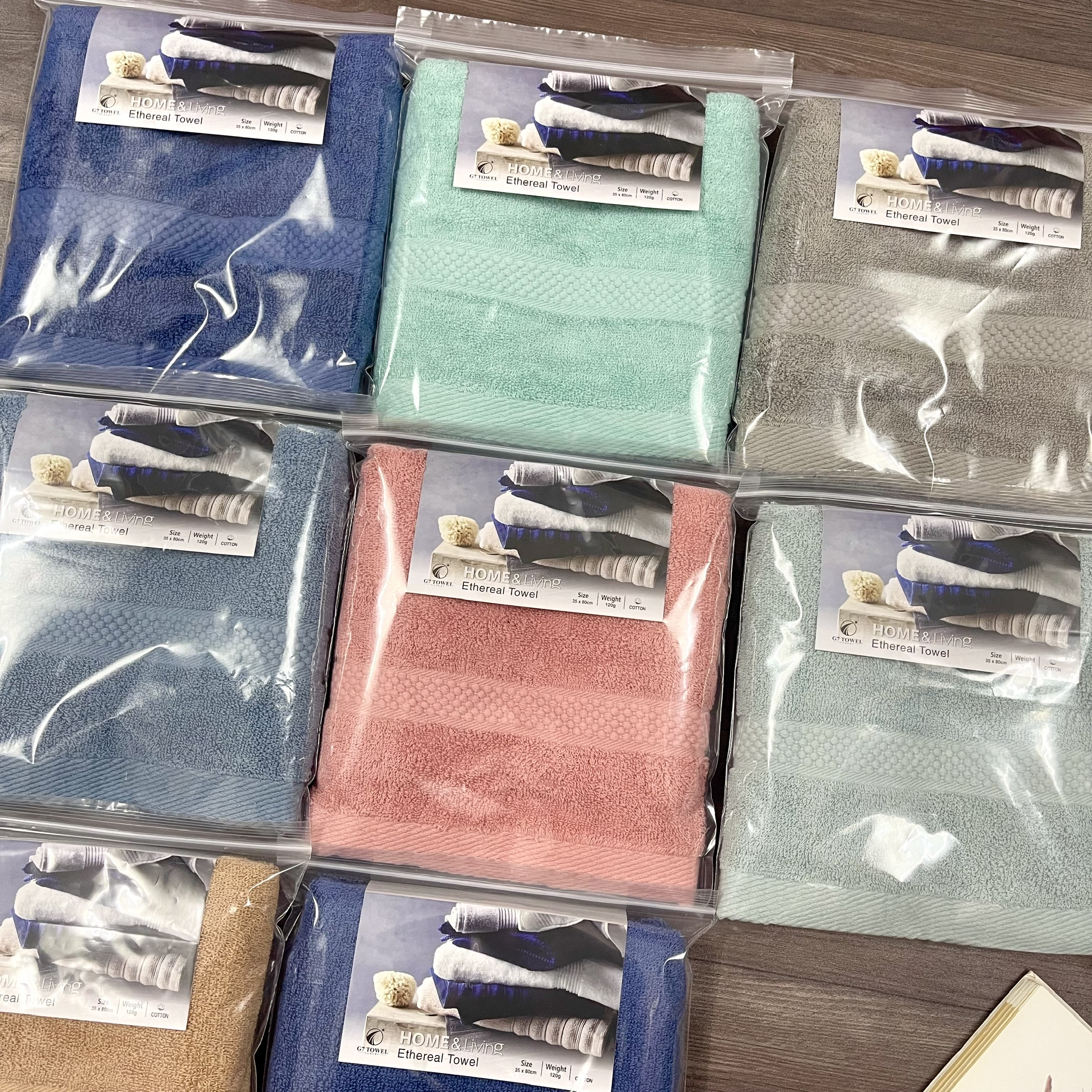 Khăn Tắm Gội Đầu Lau Mặt G7 - Dùng Cho Gia Đình 100% Cotton Siêu Thấm Hút Siêu Mềm - Ảnh 5