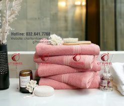 Khăn tắm Cotton cao cấp dí vải WT07 , kích thước 70x140cm - Ảnh 14