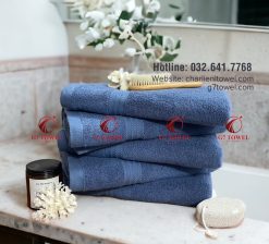 Khăn tắm Cotton cao cấp dí vải WT07 , kích thước 70x140cm - Ảnh 4