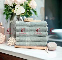 Khăn tắm Cotton cao cấp dí vải WT07 , kích thước 70x140cm - Ảnh 3