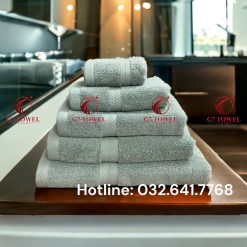 Bộ 5 khăn cotton mặt , gội , tắm G7- WT07 100% cotton, thấm hút nước tốt - Ảnh 14