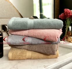 Bộ 5 khăn cotton mặt , gội , tắm G7- WT07 100% cotton, thấm hút nước tốt