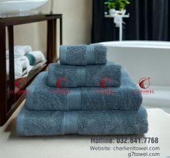 Bộ 5 khăn cotton mặt , gội , tắm G7- WT07 100% cotton, thấm hút nước tốt - Ảnh 7