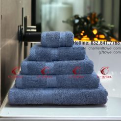 Bộ 5 khăn cotton mặt , gội , tắm G7- WT07 100% cotton, thấm hút nước tốt - Ảnh 6