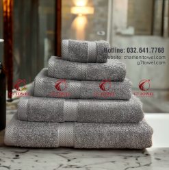 Bộ 5 khăn cotton mặt , gội , tắm G7- WT07 100% cotton, thấm hút nước tốt - Ảnh 5
