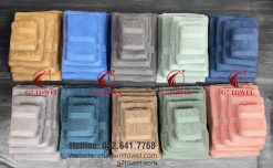 Bộ 5 khăn cotton mặt , gội , tắm G7- WT07 100% cotton, thấm hút nước tốt - Ảnh 17