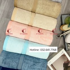 Khăn tắm sợi tre cao cấp G7 WT03 70x140cm, 100% sợi tre nhập khẩu mềm mại, kháng khuẩn, thấm hút nước tốt - Ảnh 11