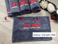 🌟 ( Thêu logo theo yêu cầu)Khăn tập gym, yoga, fitness, chất liệu Microfiber mềm mịn và thấm hút tốt 🌟 - Ảnh 3