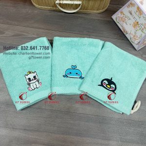 Khăn mặt trẻ em cao cấp, G7 TOWEL  G7SB03, 30x30 cm, 100% sợi cotton nhập khẩu - Ảnh 17