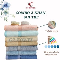 ✨ Combo Khăn tắm, khăn mặt  Sợi Tre G7 Towel ✨ - Ảnh 13