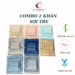 ✨ Combo Khăn tắm, khăn mặt  Sợi Tre G7 Towel ✨ - Ảnh 5