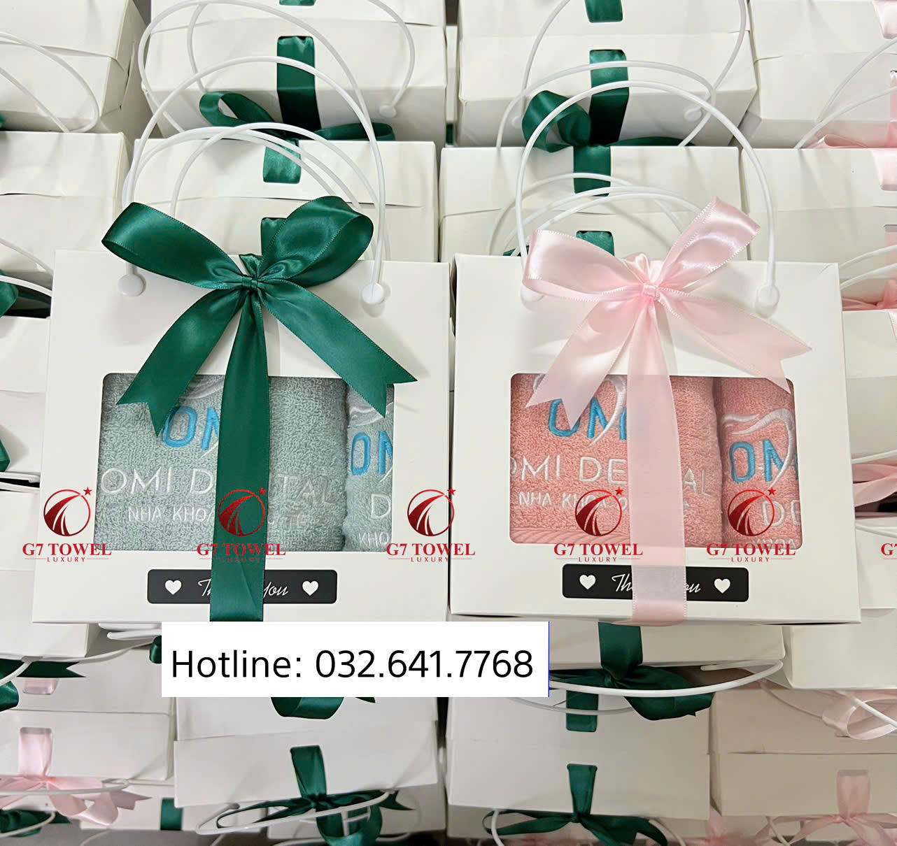 🌸 Bộ Khăn Thêu Quà Tặng G7- G27 .Nét Đẹp Tinh Tế Với Bảng Màu Pastel đẹp mắt🌸 - Ảnh 3