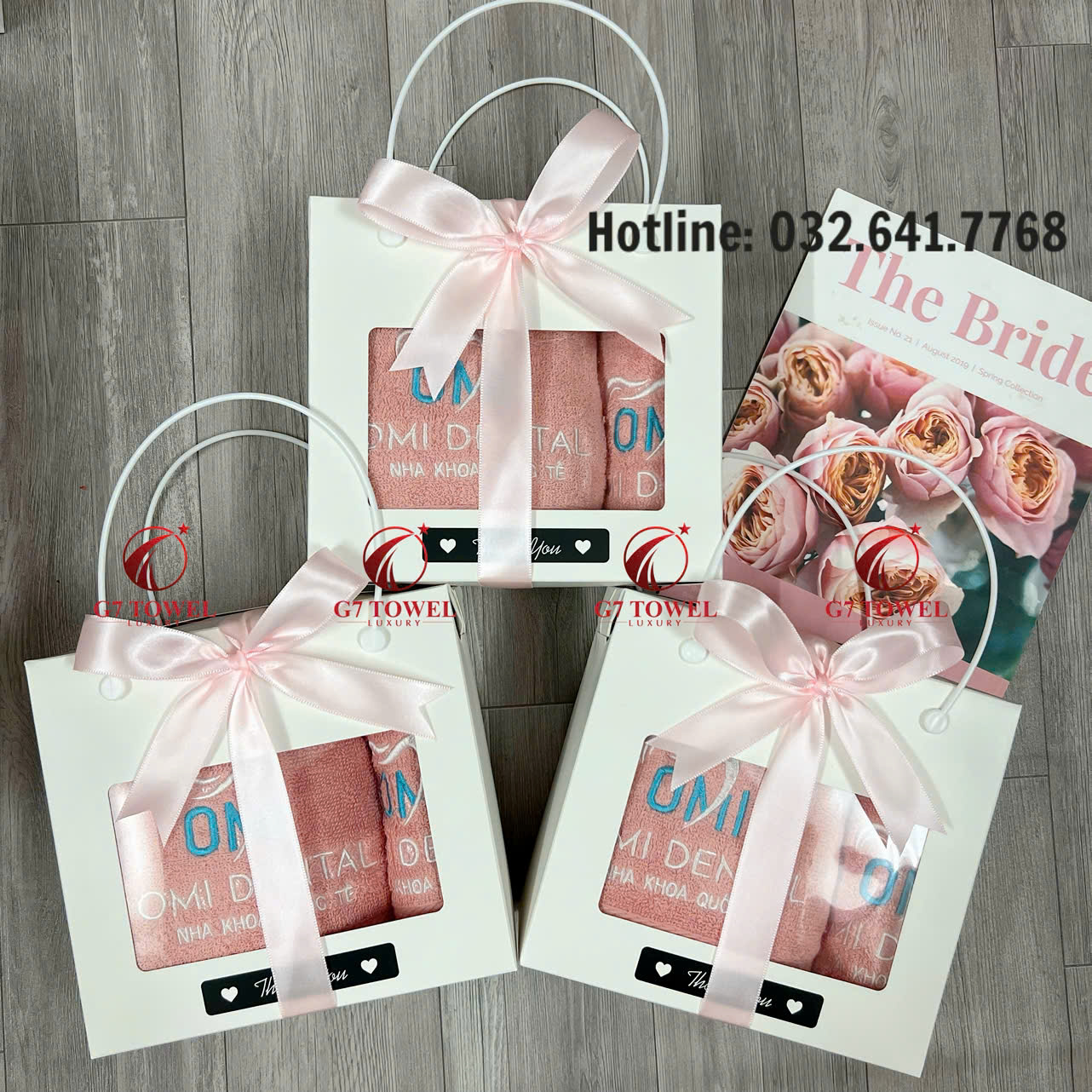 🌸 Bộ Khăn Thêu Quà Tặng G7- G27 .Nét Đẹp Tinh Tế Với Bảng Màu Pastel đẹp mắt🌸 - Ảnh 4