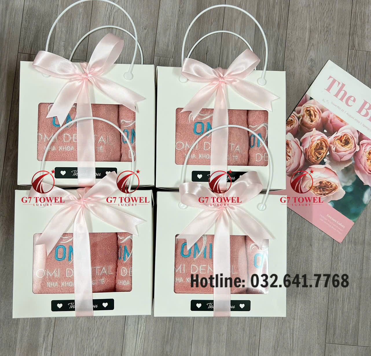 🌸 Bộ Khăn Thêu Quà Tặng G7- G27 .Nét Đẹp Tinh Tế Với Bảng Màu Pastel đẹp mắt🌸 - Ảnh 6