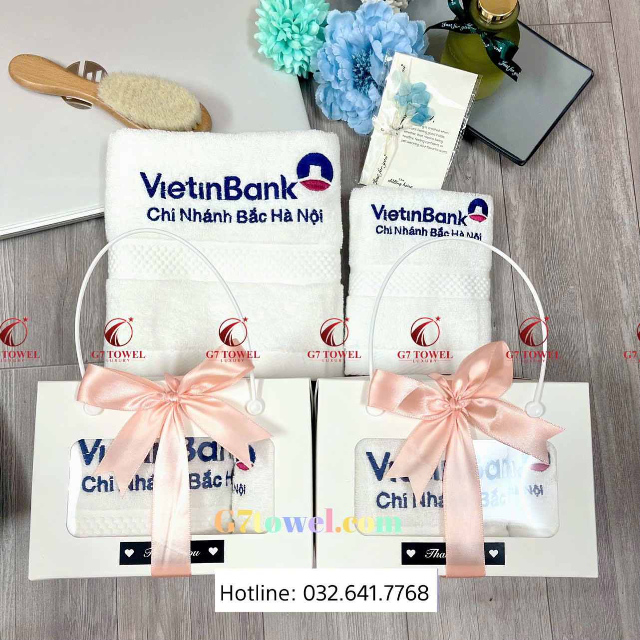 ( Thêu logo theo yêu cầu ) Khăn Thêu Quà Tặng G7- G28– Sự Lựa Chọn Tinh tế dành tặng cho khách hàng. - Ảnh 5