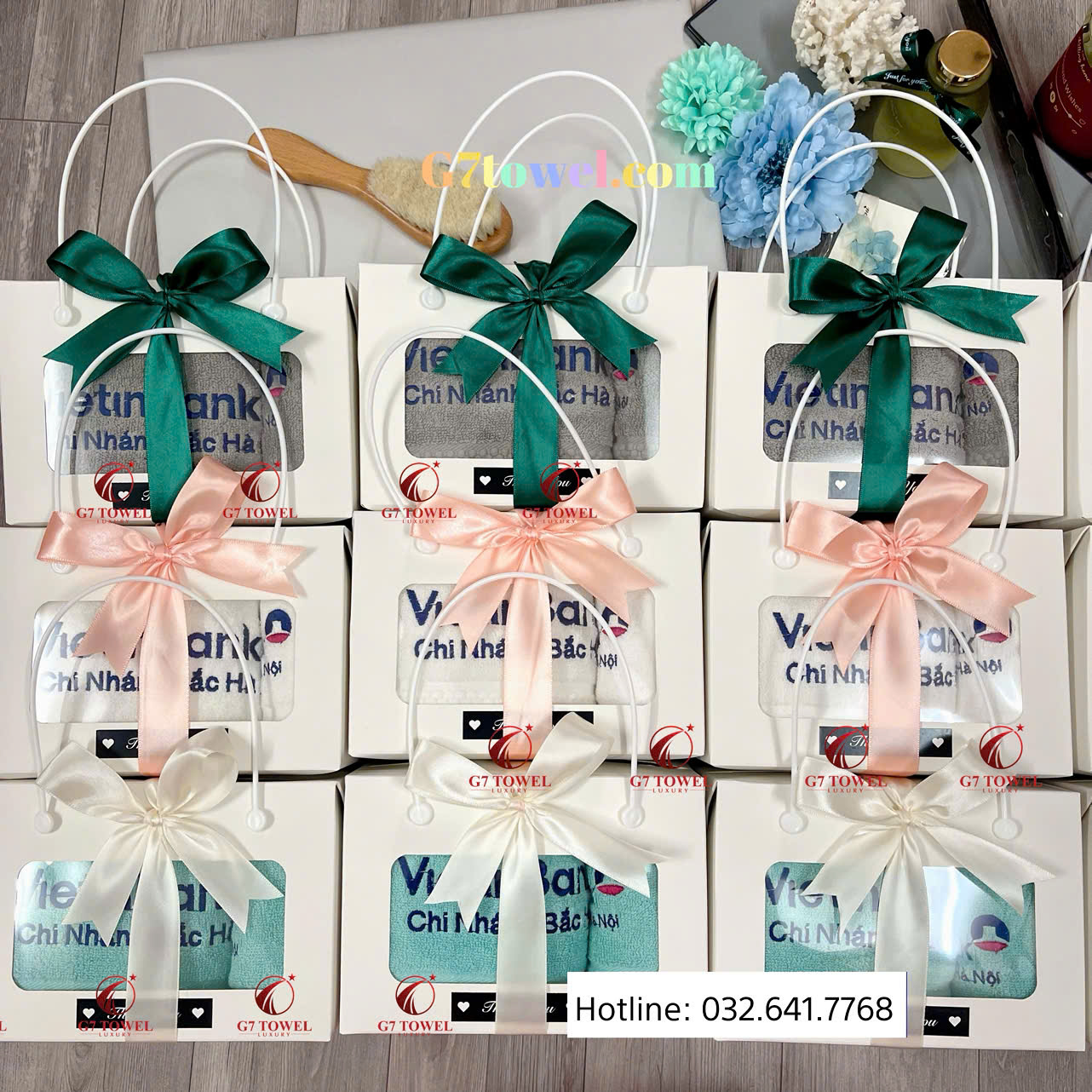 ( Thêu logo theo yêu cầu ) Khăn Thêu Quà Tặng G7- G28– Sự Lựa Chọn Tinh tế dành tặng cho khách hàng. - Ảnh 6