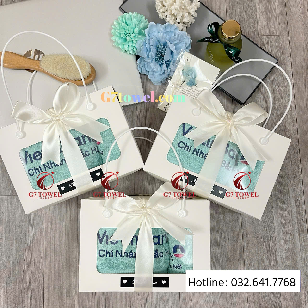 ( Thêu logo theo yêu cầu ) Khăn Thêu Quà Tặng G7- G28– Sự Lựa Chọn Tinh tế dành tặng cho khách hàng. - Ảnh 7
