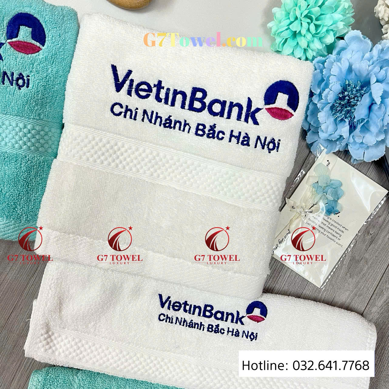 ( Thêu logo theo yêu cầu ) Khăn Thêu Quà Tặng G7- G28– Sự Lựa Chọn Tinh tế dành tặng cho khách hàng. - Ảnh 11