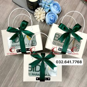 ( Thêu logo theo yêu cầu ) Khăn Thêu Quà Tặng BIDV G7- G30 🔸Sự Lựa Chọn Tinh tế dành tặng cho khách hàng. - Ảnh 6