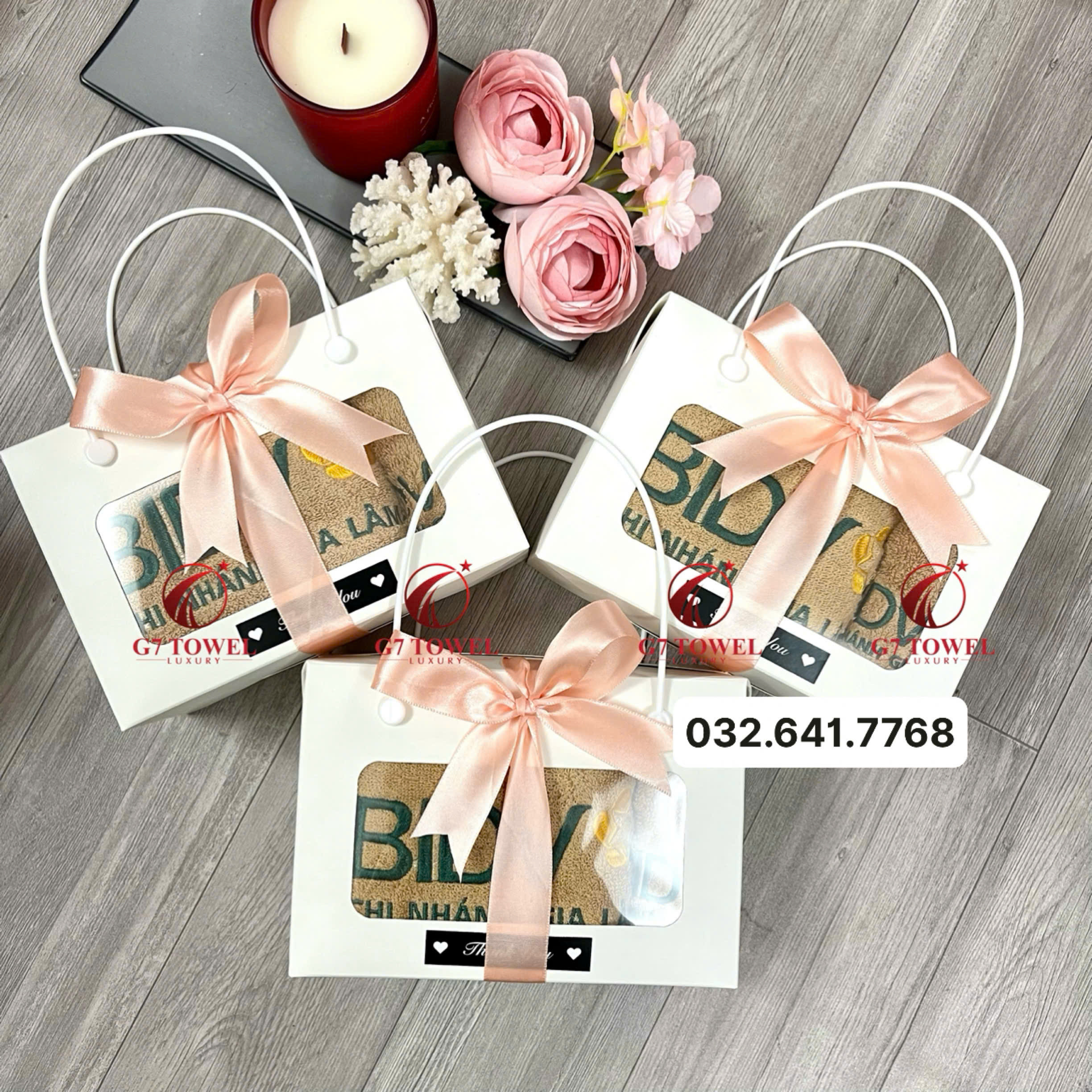 ( Thêu logo theo yêu cầu ) Khăn Thêu Quà Tặng BIDV G7- G30 🔸Sự Lựa Chọn Tinh tế dành tặng cho khách hàng. - Ảnh 7