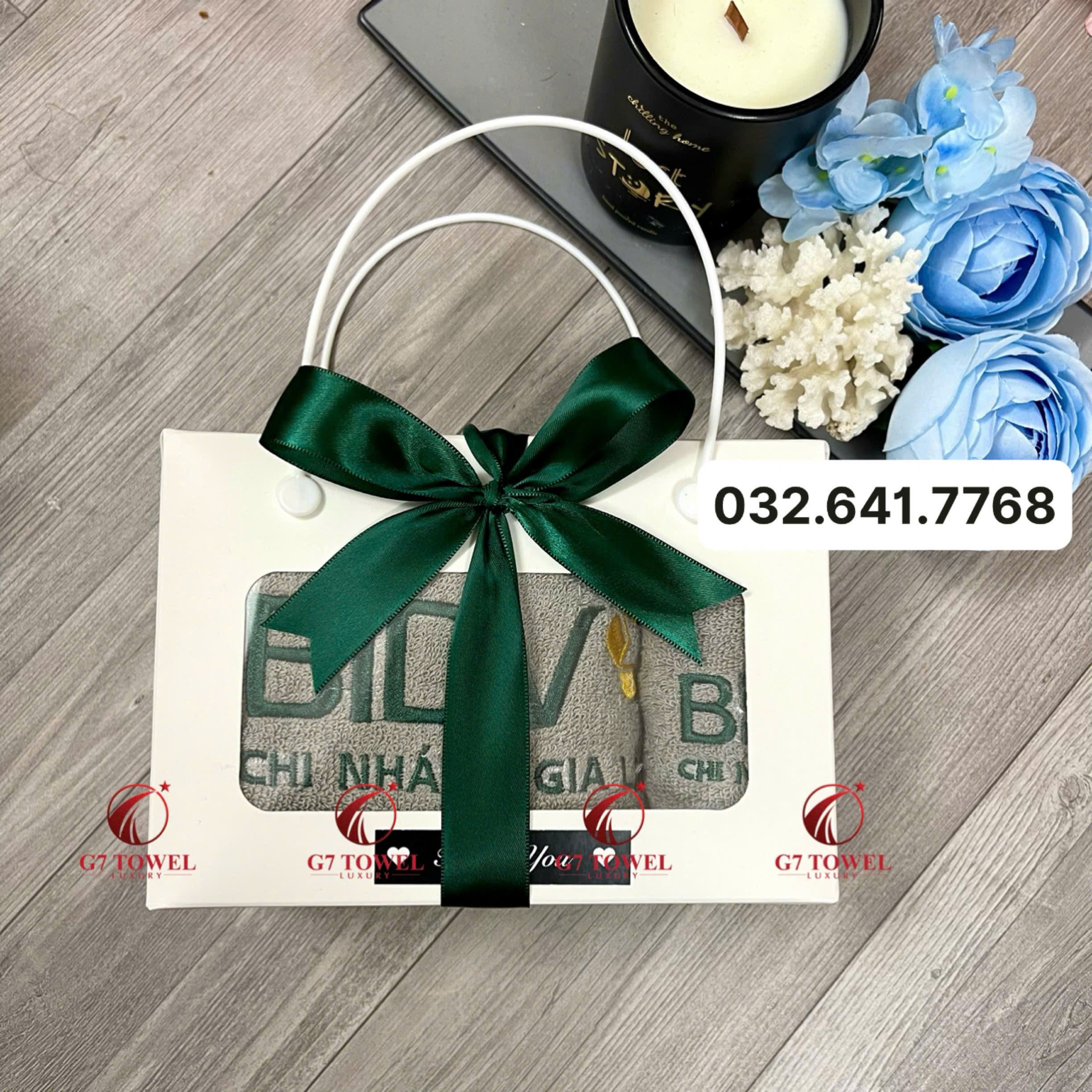 ( Thêu logo theo yêu cầu ) Khăn Thêu Quà Tặng BIDV G7- G30 🔸Sự Lựa Chọn Tinh tế dành tặng cho khách hàng. - Ảnh 8