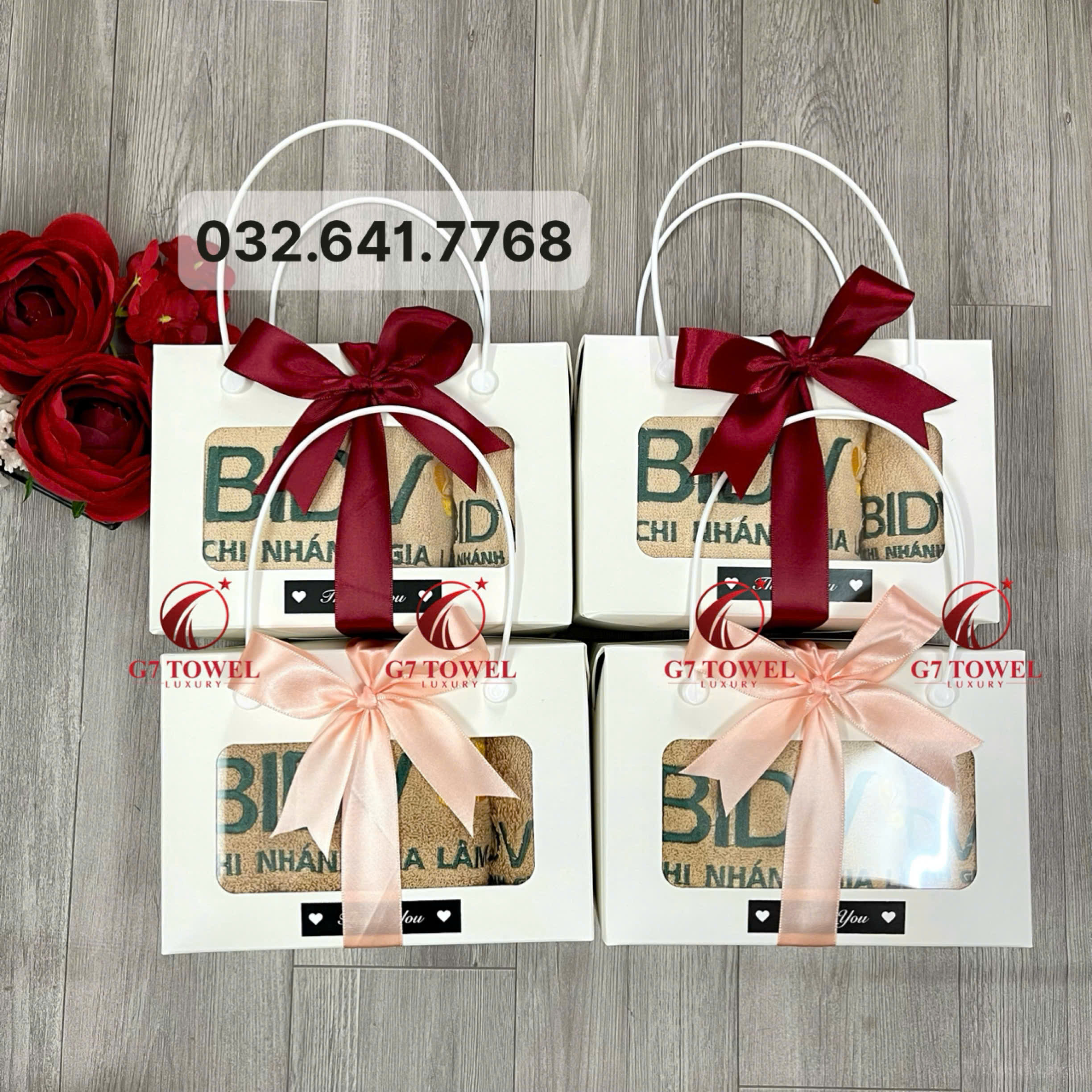 ( Thêu logo theo yêu cầu ) Khăn Thêu Quà Tặng BIDV G7- G30 🔸Sự Lựa Chọn Tinh tế dành tặng cho khách hàng. - Ảnh 10