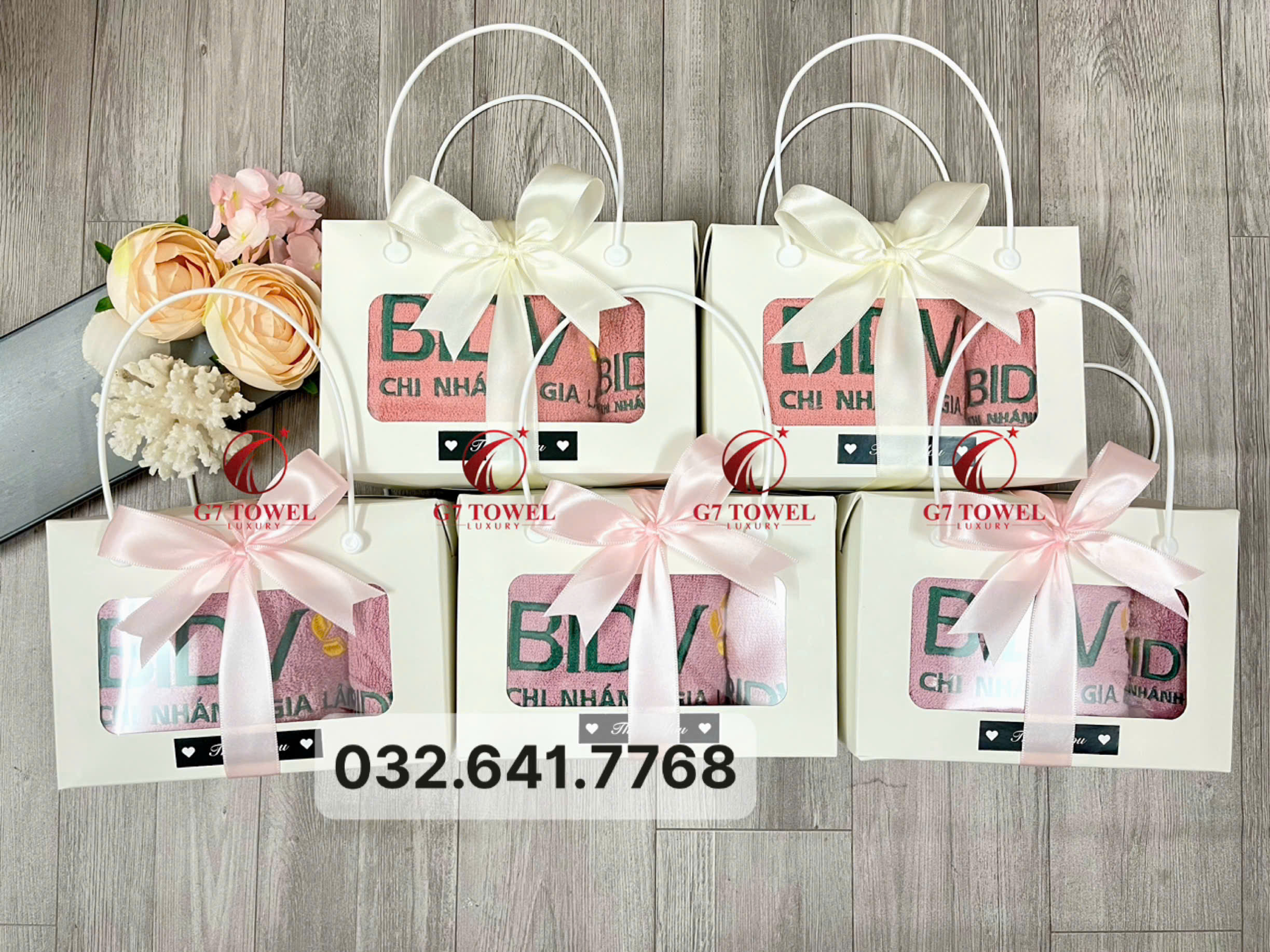( Thêu logo theo yêu cầu ) Khăn Thêu Quà Tặng BIDV G7- G30 🔸Sự Lựa Chọn Tinh tế dành tặng cho khách hàng. - Ảnh 16