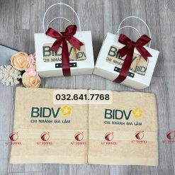 ( Thêu logo theo yêu cầu ) Khăn Thêu Quà Tặng BIDV G7- G30 🔸Sự Lựa Chọn Tinh tế dành tặng cho khách hàng. - Ảnh 17