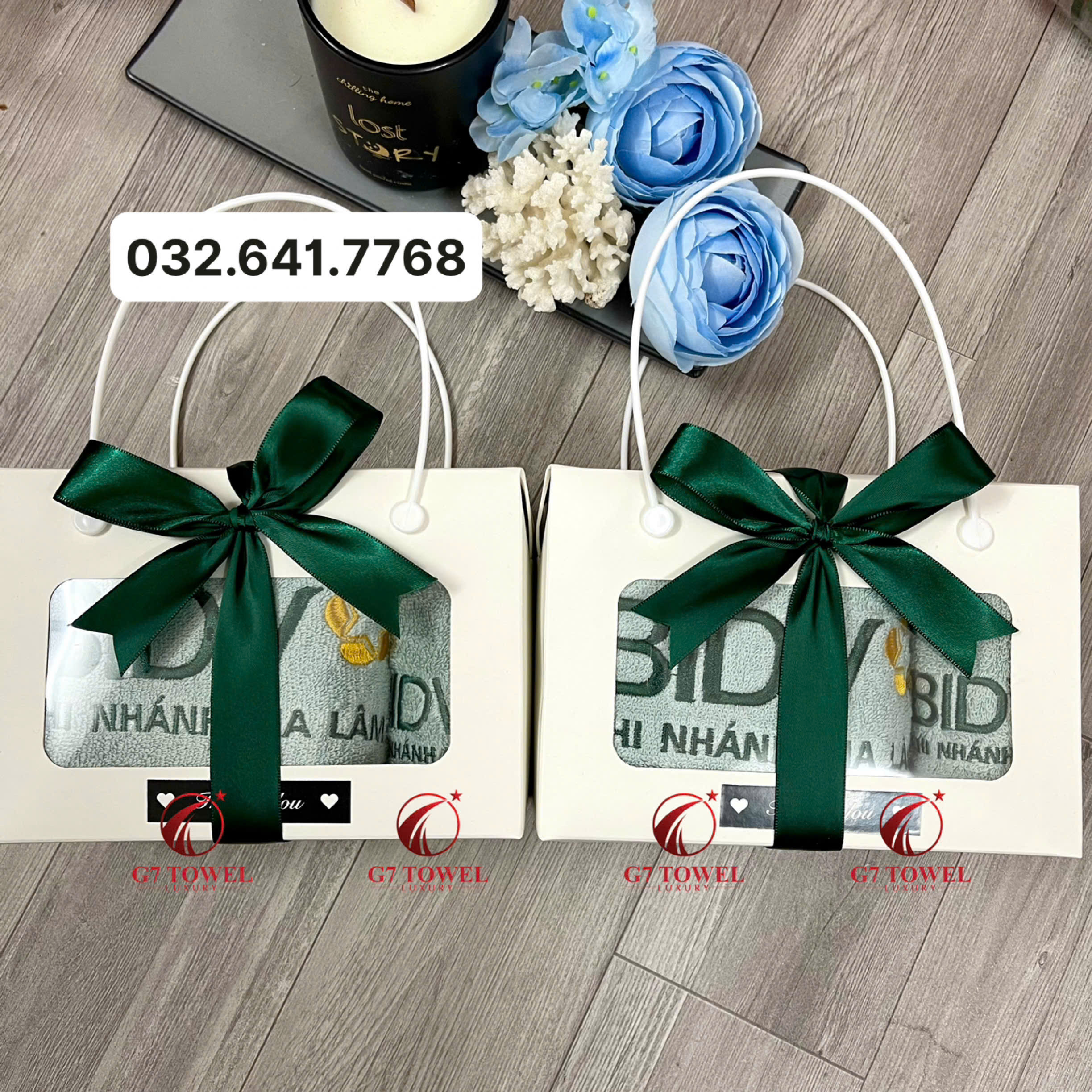 ( Thêu logo theo yêu cầu ) Khăn Thêu Quà Tặng BIDV G7- G30 🔸Sự Lựa Chọn Tinh tế dành tặng cho khách hàng. - Ảnh 9