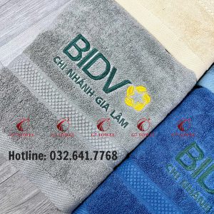 ( Thêu logo theo yêu cầu ) Khăn Thêu Quà Tặng BIDV G7- G30 🔸Sự Lựa Chọn Tinh tế dành tặng cho khách hàng. - Ảnh 5