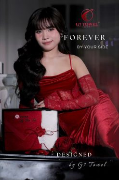 Bộ Khăn Thêu Quà Tặng FOREVER BY YOUR SIDE N02 – Tặng Phái Đẹp, Trọn Vẹn Tình Yêu và Sự Quan Tâm.