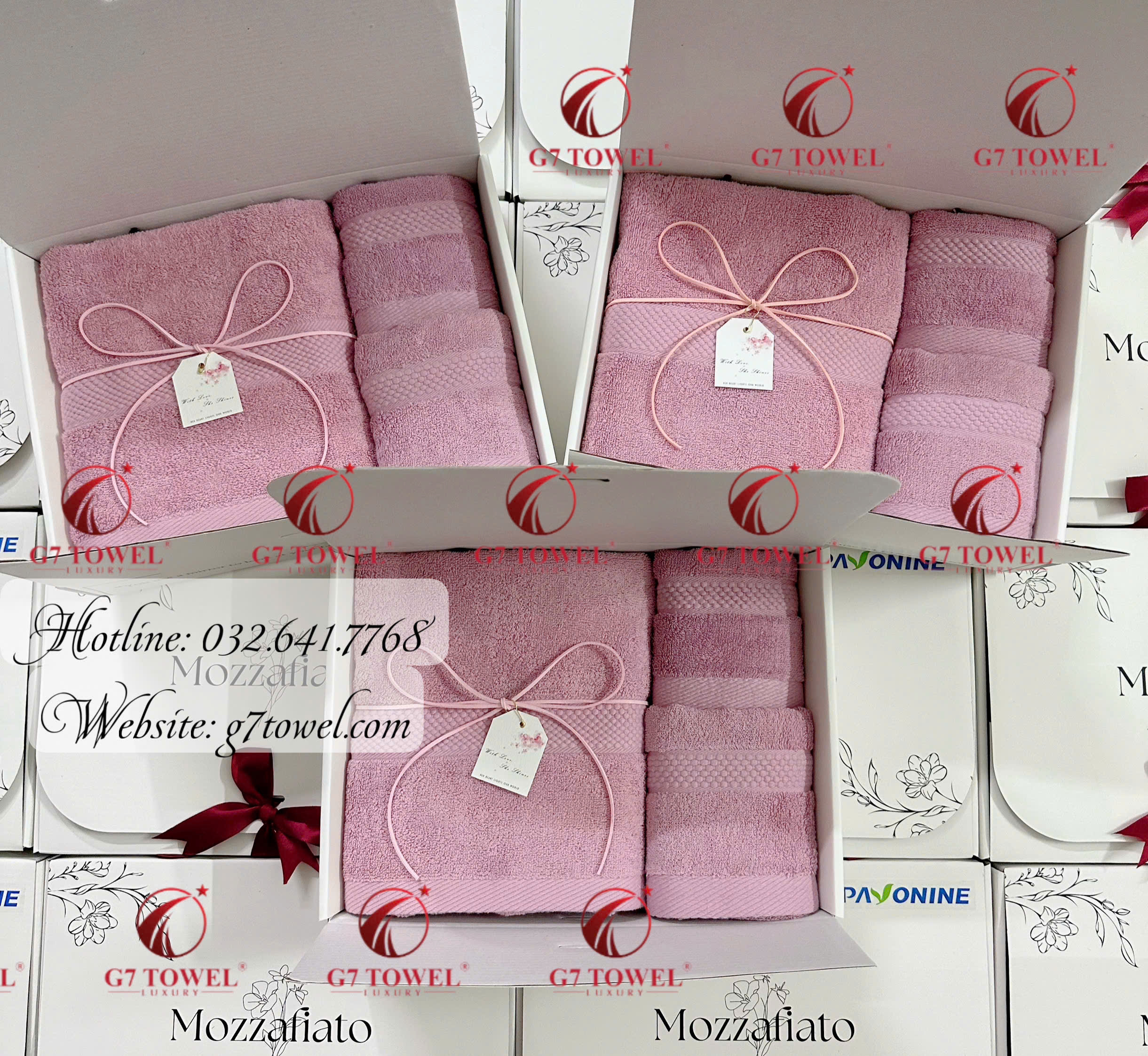 Bộ 3 khăn quà tặng doanh nghiệp G7 -HAPPY WOMEN’S DAY N04 - Ảnh 2