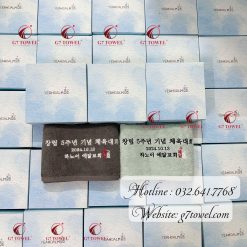 ( Thêu logo theo yêu cầu)Bộ 2 Khăn thêu quà tặng G7 -G40 -100% sợi cotton CM 40/2 nhập khẩu cao cấp