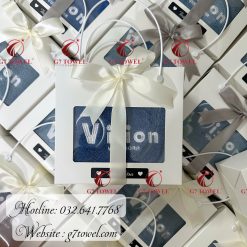 ( Thêu logo theo yêu cầu ) Set Khăn Thêu Quà Tặng cho công đoàn VISISON VINA G7-G41- Sự Lựa Chọn Tinh tế dành tặng cho khách hàng. ❣️❣️ - Ảnh 3