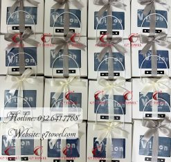 ( Thêu logo theo yêu cầu ) Set Khăn Thêu Quà Tặng cho công đoàn VISISON VINA G7-G41- Sự Lựa Chọn Tinh tế dành tặng cho khách hàng. ❣️❣️ - Ảnh 5