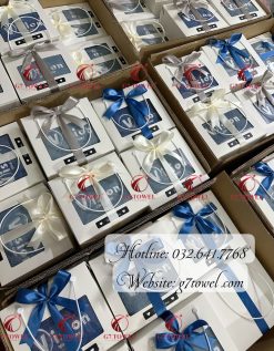 ( Thêu logo theo yêu cầu ) Set Khăn Thêu Quà Tặng cho công đoàn VISISON VINA G7-G41- Sự Lựa Chọn Tinh tế dành tặng cho khách hàng. ❣️❣️ - Ảnh 2