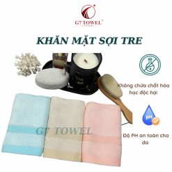 Khăn mặt sợi tre cao cấp G7 WT03 30x50cm, 100% sợi cotton nhập khẩu mềm mại, kháng khuẩn, thấm hút nước tốt - Ảnh 9