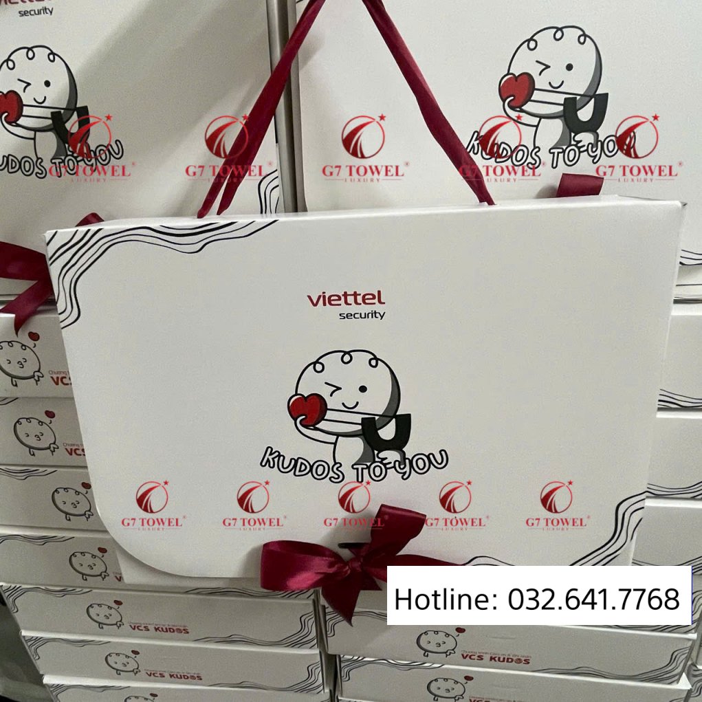 Bộ khăn quà tặng cao cấp G7-G30, thêu logo theo yêu cầu, món quà ý nghĩa dành tặng đối tác, đồng nghiệp, bạn bè. - Ảnh 3