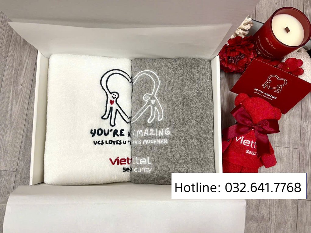 Bộ khăn quà tặng cao cấp G7-G30, thêu logo theo yêu cầu, món quà ý nghĩa dành tặng đối tác, đồng nghiệp, bạn bè. - Ảnh 7