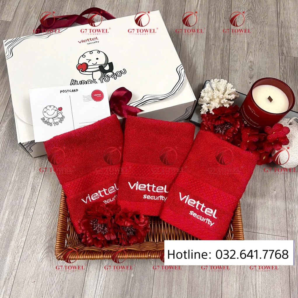 Bộ khăn quà tặng cao cấp G7-G30, thêu logo theo yêu cầu, món quà ý nghĩa dành tặng đối tác, đồng nghiệp, bạn bè. - Ảnh 12