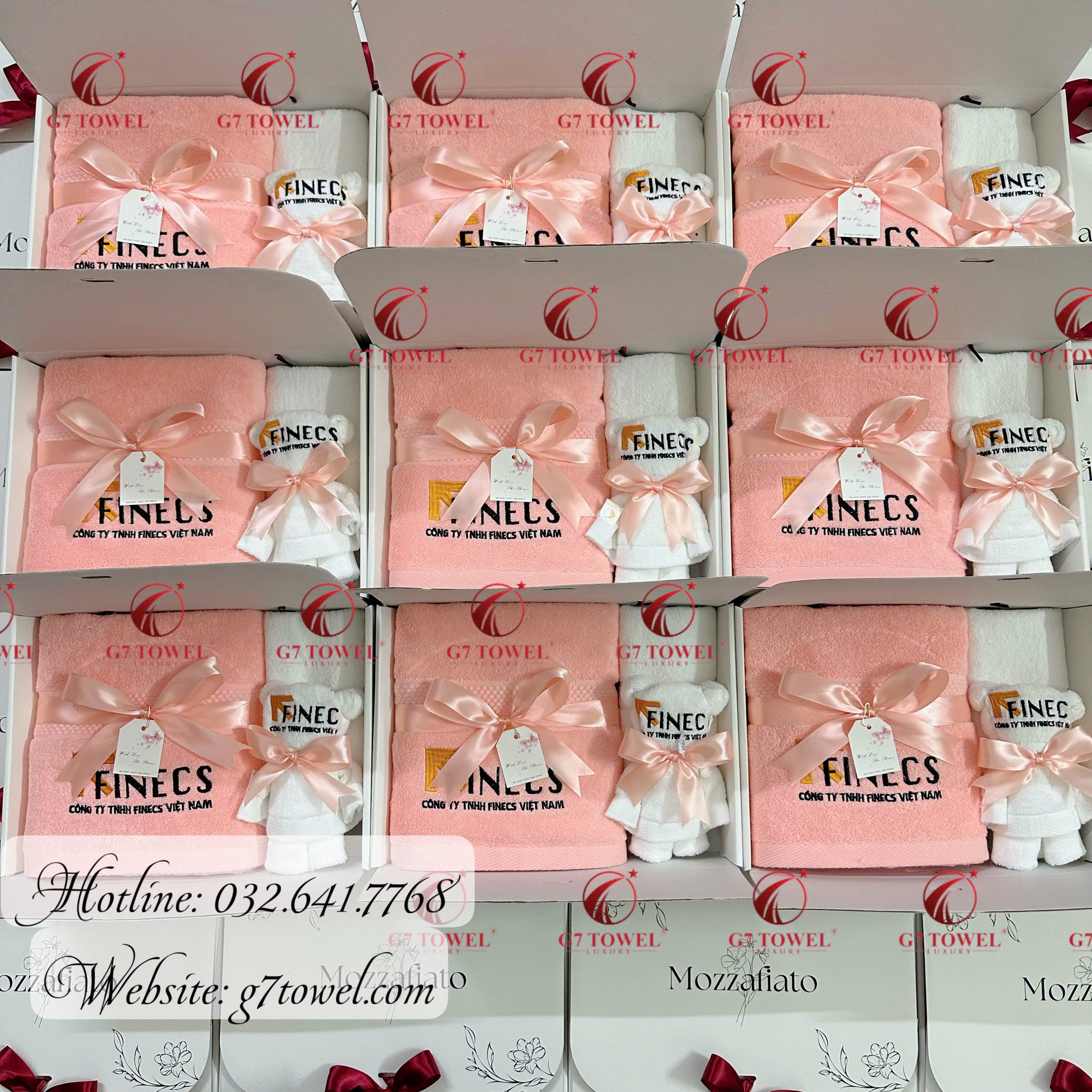 Bộ 3 Khăn bông gấp hình gấu Teddy dễ thương G7-G49 - Món quà vô cùng xinh xắn G7 Towel thiết kế, thêu logo riêng cho từng Khách hàng.😍😍😍😍 - Ảnh 10
